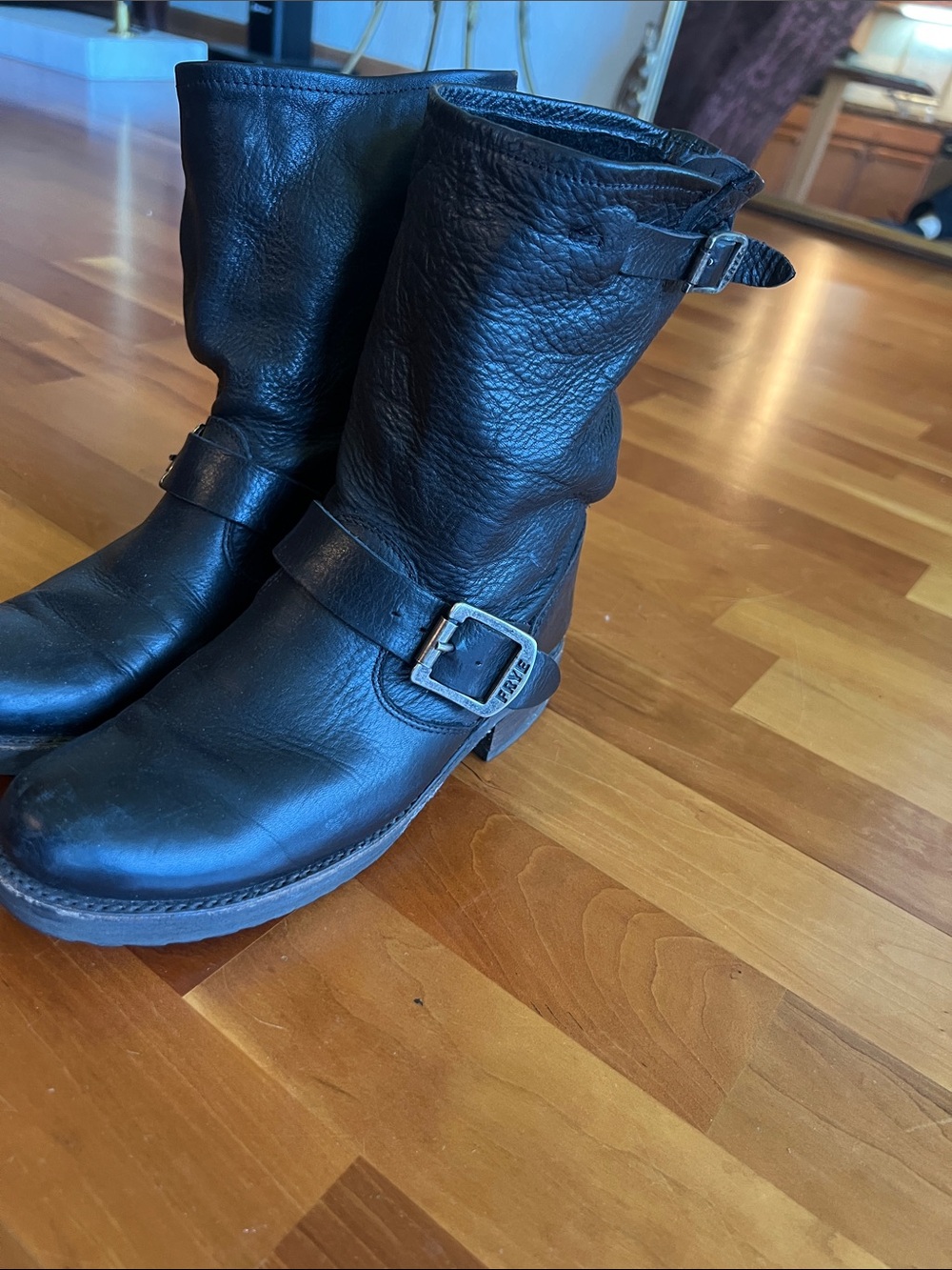 Women's Frye moto boots sz5